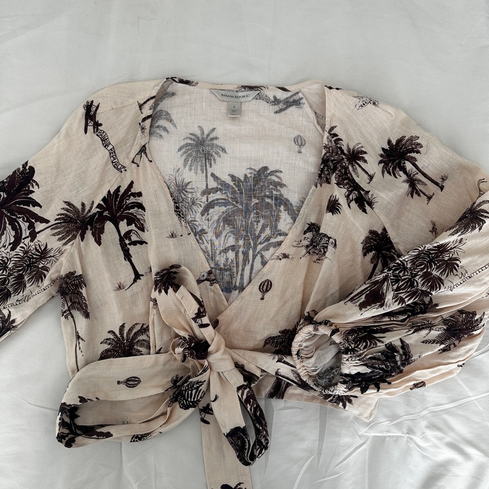 Banana Republic- Animal print shirt